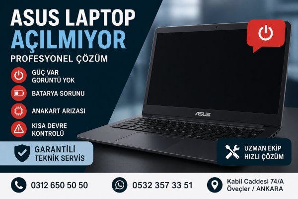 Asus Laptop Açılmıyor Ankara